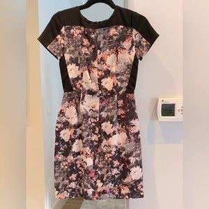 CLUB MONACO FLORAL MINI DRESS